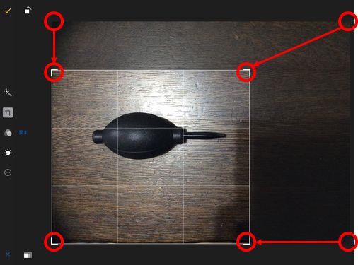 iOS8 写真 トリミング　04